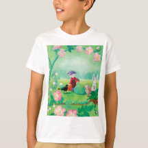 Jardinier gnome, Merle noir, Hérisson & Lapin blan