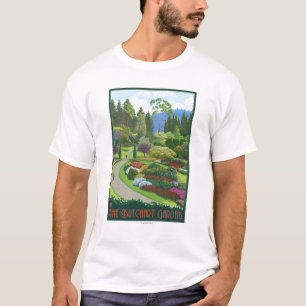 T-shirt Jardins de Butchart - baie de Brentwood