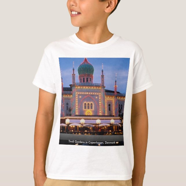 T-shirt Jardins de Tivoli à Copenhague, Danemark (Devant)