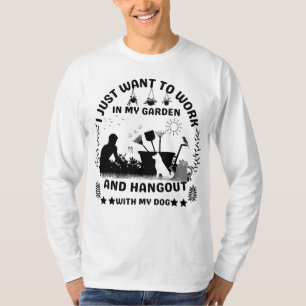 T-shirt Jardins : Unifier les Amoureux de les chiens et le