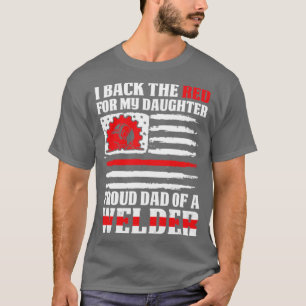 T-shirt J'Arrive À Rendre Fier Le Père Rouge De La Fille S