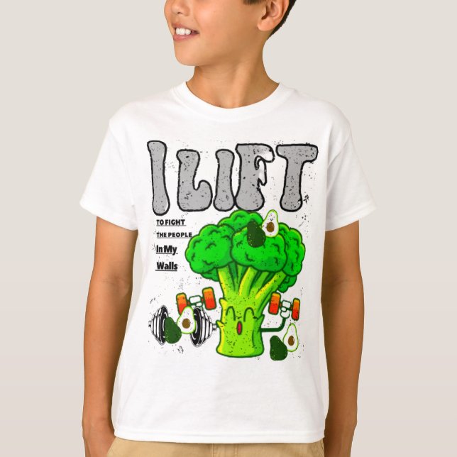 T-shirt J'Ascense Pour Combattre Les Gens Dans Mes Murs T- (Devant)