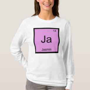 T-shirt Jasmin Nom Chimie Élément Tableau périodique