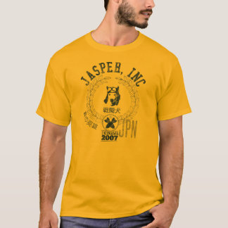 T-shirt Jaspe, inc. - chien de pilote d'avion de chasse