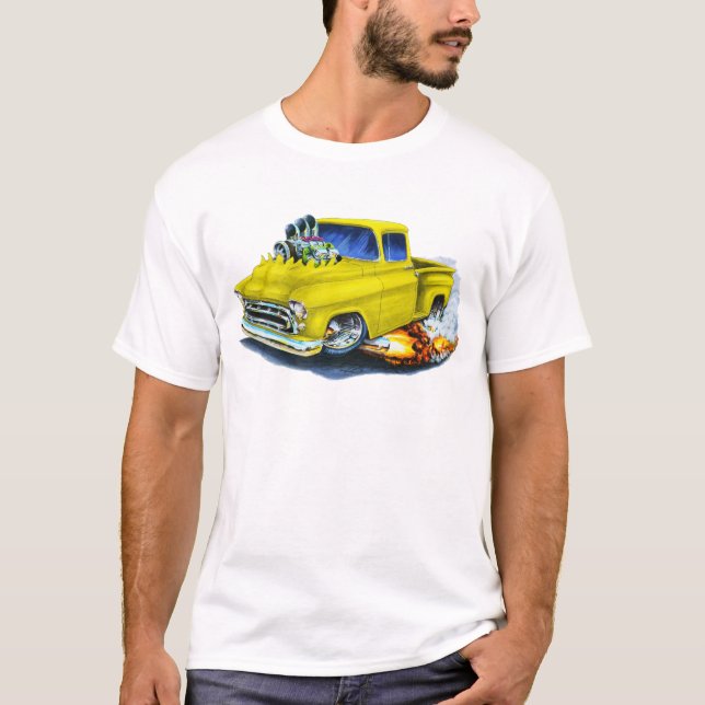 T-shirt Jaune 1957 de collecte de Chevy (Devant)