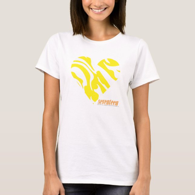 T-shirt Jaune 4 de zèbre (Devant)