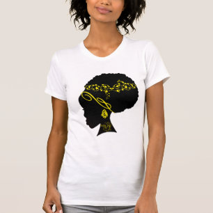 T-SHIRT JAUNE AFRO