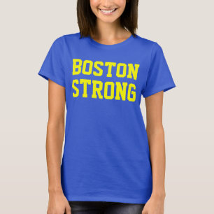 T-shirt Jaune bleu fort de Boston