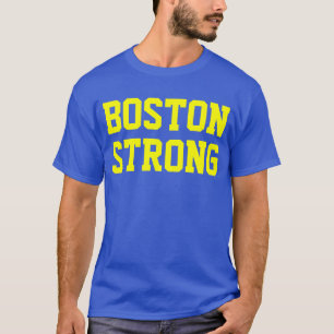 T-shirt Jaune bleu fort de Boston