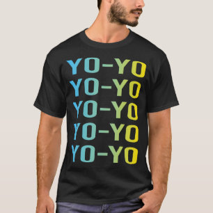 T-shirt Jaune Bleu Yo Yo Yo-Yo YoYo