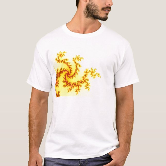 T-shirt jaune de dragon (Devant)