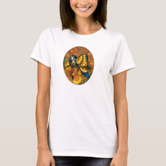T-shirt jaune de fée de fleur