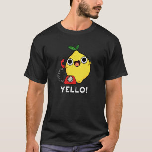 T-shirt Jaune Funny Jaune citron Pun Dark BG
