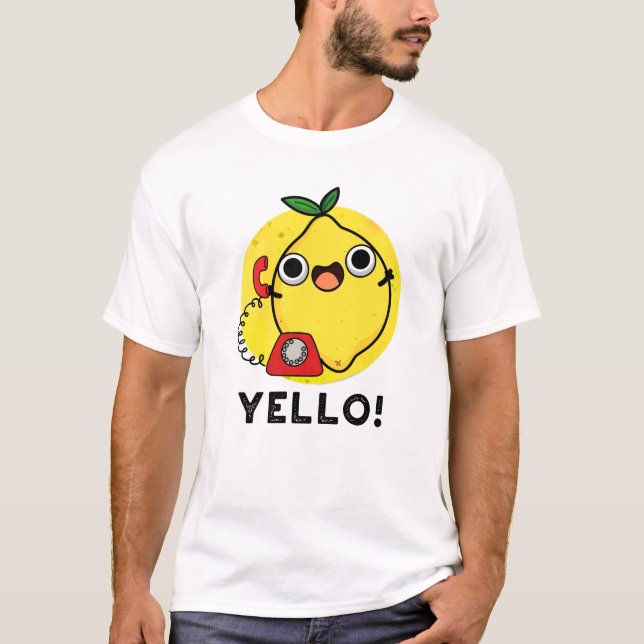 T-shirt Jaune Funny Pun de citron jaune (Devant)