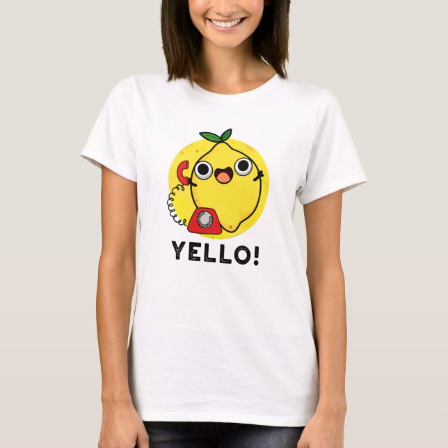 T-shirt Jaune Funny Pun de citron jaune (Devant)