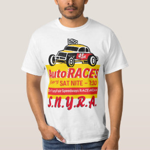 T-shirt Jaune juste de logo de signe de Racearena de