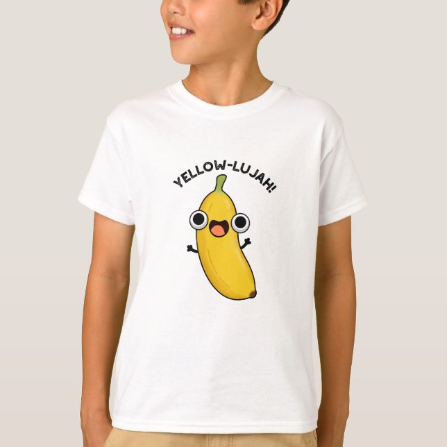 T-shirt Jaune Luja Funny Banana Pun (Devant)