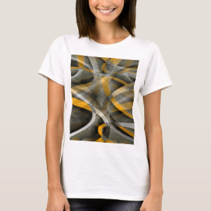 T-shirt Jaune moutarde rétro des années quatre-vingt et ab