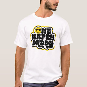 T-shirt Jaune Noir Rétro Un Bon Papa