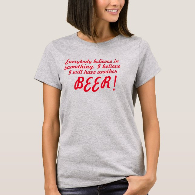 T-shirt J'aurai un autre amateur de bière drôle de design  (Devant)