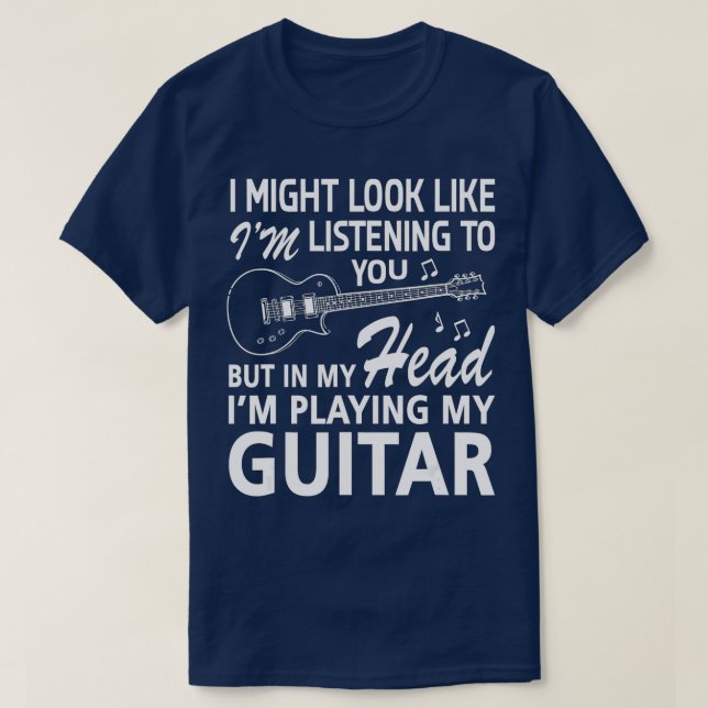 T-shirt J'aurais l'air de vous écouter (Design devant)