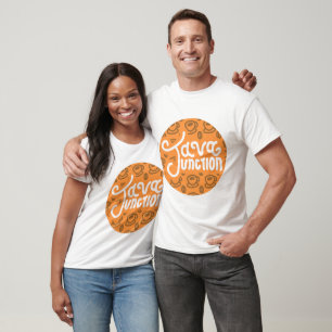 T-shirt Java Junction Café et Bean Shirt Orange