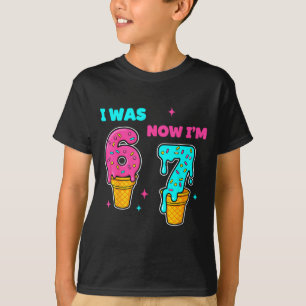 T-shirt J'avais 6 ans maintenant j'ai 7 ans Anniversaire 6
