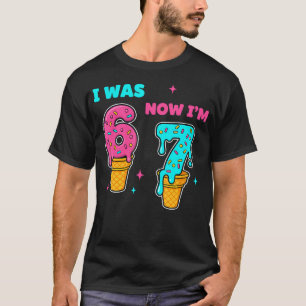 T-shirt J'avais 6 ans maintenant j'ai 7 ans Anniversaire 6