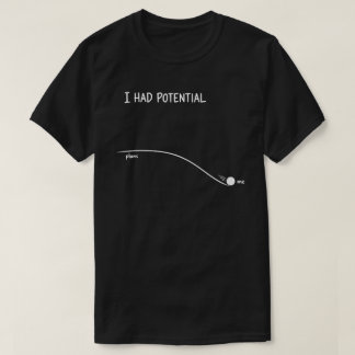 T-shirt J'avais du potentiel Humour drôle de procrastinati