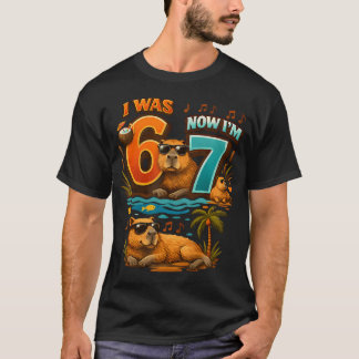 T-shirt J'avais Six Ans Maintenant J'ai Sept Ans 6 7 Capyb