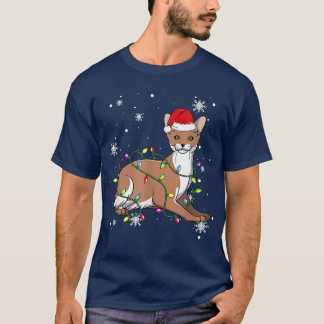 T-shirt Javanais Flammes de Noël Chat de Noël Père Noël