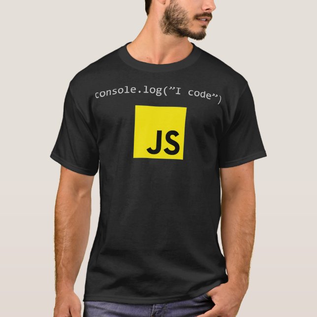 T-shirt JavaScript Js Code Coding Programmer Tech Develope (Devant)