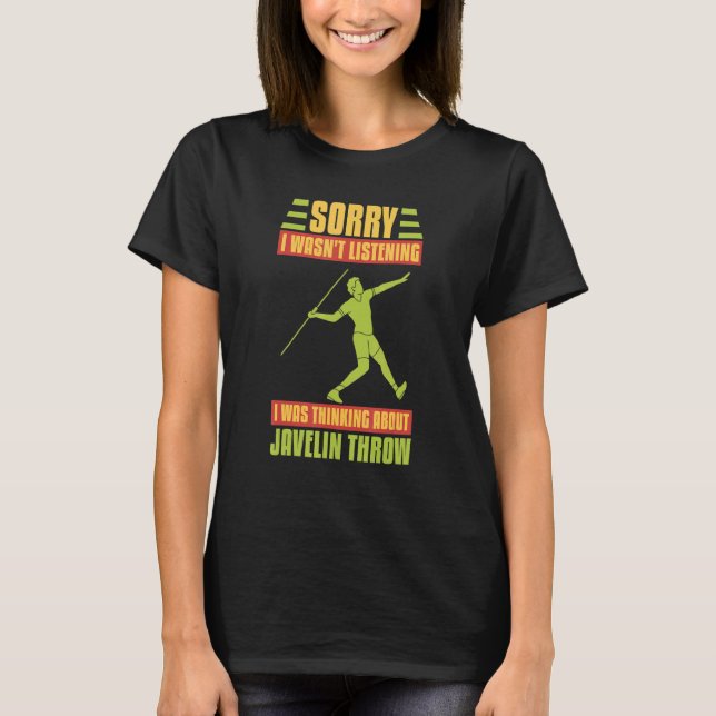 T-shirt Javelin Throwing Track And Field Spear Thrower Tra (Devant)