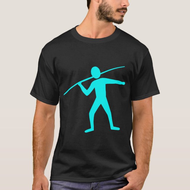 T-shirt Javelin Trower - Cyan (Devant)