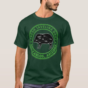 T-shirt Javelina Daily San Carlos Arizona Souvenir G frais
