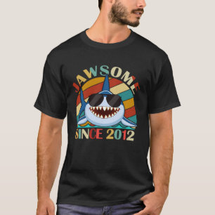T-shirt Jawsome depuis 2012 Requin Awesome Anniversaire Re