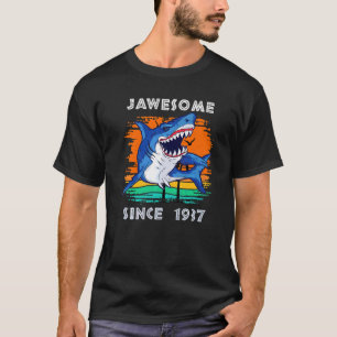 T-shirt Jawsome Incroyable Depuis 1937 Requins Mer Océan F