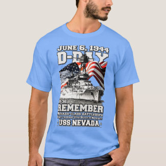 T-shirt Jay Landing se souvenir USS Nevada BB36 anciens co