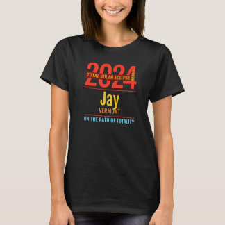 T-shirt Jay Vermont VT Total Solar Eclipse 2024  4  Premiu