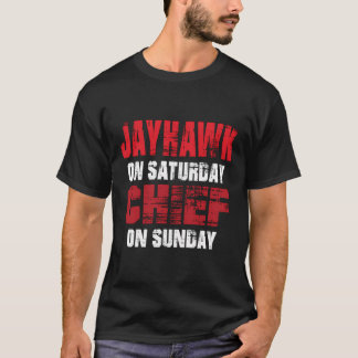 T-shirt Jayhawk Le Samedi Chef Le Dimanche Drôle Cadeau Ka