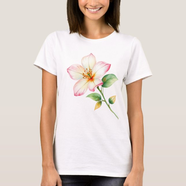 T-shirt jazmine flower (Devant)