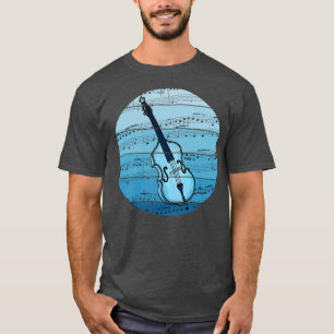 T-shirt Jazz Baid Musique Notation Double Basse Enseignant