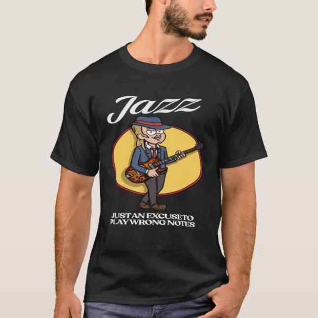 T-shirt Jazz Guitar Player (Devant)