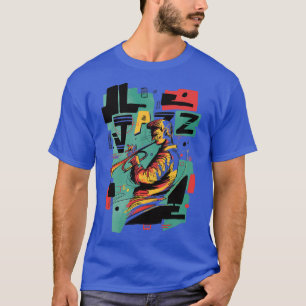 T-shirt Jazz Music Style Abstrait 