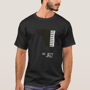 T-shirt Jazz Piano Retro Music Lover New Orleans Saxophone