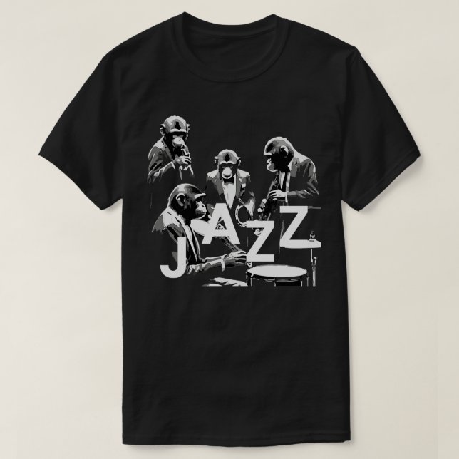 T-shirt jazz singe (Design devant)