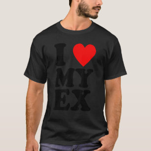 T-shirt J'Coeur Mon Ex Coeur Coeur Petit ami ami ami ami H