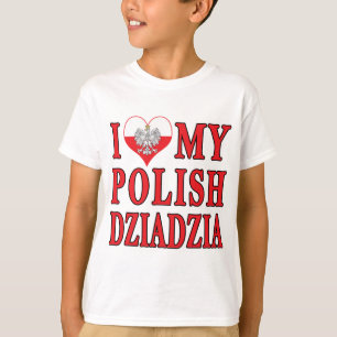 T-shirt J'Coeur Mon Polonais Dziadzia