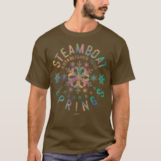 T-shirt JCombs Steamboat Springs, Colorado, Neige 373