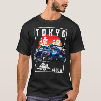 T-shirt JDM japonais Streetwear Tokyo R34 Lovers Drift